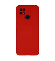 Xiaomi Redmi 10c Kılıf Nano İçi Kadife Silikon - Kırmızı