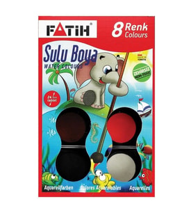Sulu Boya 8 Renk Kutusuz *12