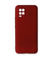 Xiaomi Mi 10 Lite Kılıf First Silikon - Bordo