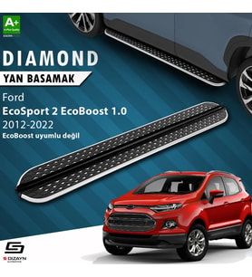 S-Dizayn Ford EcoSport 2 Diamond Krom Yan Basamak 173 Cm 2012-2022