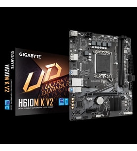 Gıgabyte H610m K V2, Rev.1.0, 2xddr5, M.2, Dp, Hdmı, 12-13.nesil, Lga1700 Soket, Anakart