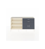 Arges Konsol 3 Raflı 2 Çekmeceli 2 Kapaklı 176x30x99 Aytaşı-Antrasit