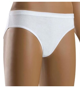 6 lı Paket Şahin Bayan Ribana Bikini Slip Külot 30520 (Beyaz)