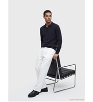 LCW Vision Lacivert Polo Yaka Erkek Triko Kazak