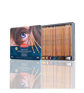 Derwent Lightfast Kuruboya 24 Renk Metal Kutu 