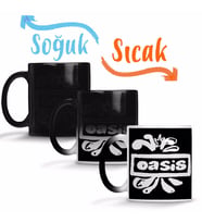 Oasis Logo Sihirli Kupa Bardak Porselen