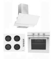 ALVEUS ECOPLUS BEYAZ 3'lü Ankastre Set (AD07-A10-AF860)