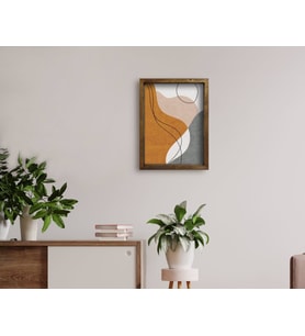 BK Home Doğal Masif Ahşap Çerçeveli Tablo 45x65cm-19