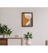 BK Home Doğal Masif Ahşap Çerçeveli Tablo 45x65cm-19