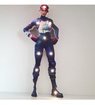 Led Fortnite Brite Bomber Karakteri Led Işıklı Pano Biblo Ahşap Masa Dekor