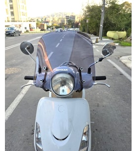 MOTOCAM SYM Fiddle II 125 Ön Cam 2008-2016 Model 44cm Füme Renkli APARATSIZ