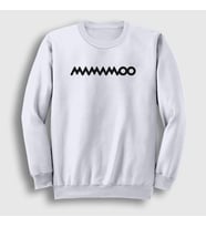 Presmono Unisex Beyaz Logo K-Pop Mamamoo Sweatshirt 273729tt (Beyaz)