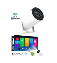 Taşınabilir 720p Projektör, Bluetooth ve Android 11 uyumlu ev sineması