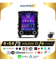 Renault Koleos Tesla 4GB + 64GB 2017-2020 Model Android 13 Qled Kablosuz Carplay Navigasyon Multimedya Sistemi