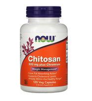 NOW Chitosan Plus Chromium, 500 mg, 120 Veg Capsules. USA MENŞEİ.42.