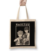 Hinata and Kageyama Haikyuu 01 Bez Çanta Uzun Saplı