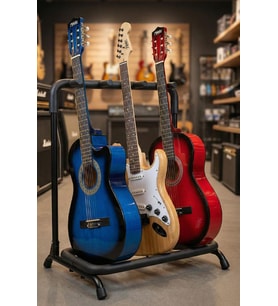 Lastvoice Gtr-03 Mağaza Tipi 3'lü (Üçlü) Gitar Standı Sehpası