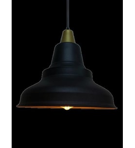 RİOLİGHT RETRO SİYAH İÇİ ALTIN TEKLİ METAL SARKIT