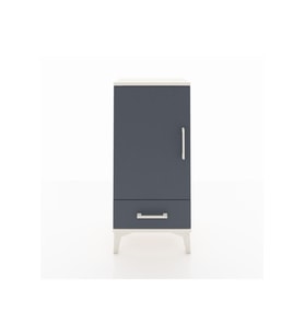 Arges Komodin 3 Raflı Tek Çekmeceli Tek Kapaklı 44x30x96 Aytaşı-Antrasit