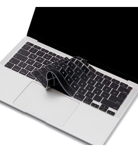 Laptop MacBook Air 13inc Klavye Koruyucu A2179 A2337 2020 2021 İngilizce Türkçe (Siyah)
