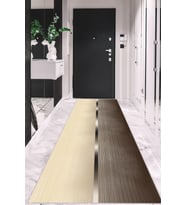Kahverengi Kaymaz Modern Kesme Rulo Özel Ölçü Yolluk AR1405