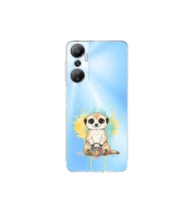 Infinix Hot 20 ile Uyumlu Splash Mirket Tasarımlı Şeffaf Silikon Kılıf