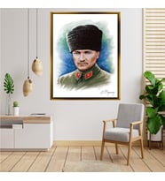 ÇERÇEVELİ ATATÜRK TABLO S641