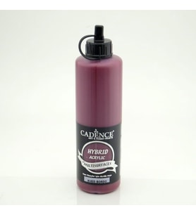 Cadence Hybrid Multisurface Akrilik Boya 500 ml. H-055 BORDO 