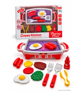 Happy Kitchen Sesli ve Işıklı Eğitici Oyuncak Mutfak Izgara Seti
