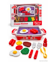 Happy Kitchen Sesli ve Işıklı Eğitici Oyuncak Mutfak Izgara Seti