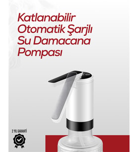 Akıllı Şarjlı Damacana Pompası Tek Tuşla Su Dolum