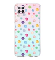 PrintiFy Huawei P40 Lite ile Uyumlu 1mm Slim Fit Water Color 6 Baskılı Şeffaf  Kılıf