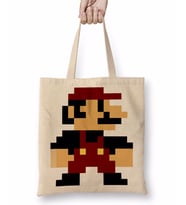 Super Mario Bros Bez Çanta Uzun Saplı