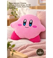 Nakış İşlemeli 30 CM Peluş Dekoratif Yastık