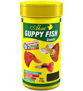 Guppy Granul Food 250 Ml Balık Yemi