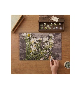 Kurumuş Papatyalar Tasarımı 240 parça Ahşap Puzzle Ahşap Kutuda MP01487