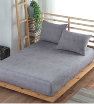 Formeya Tek ve Çift Kişilik Lastikli Çarşaf Takımı (Yastık Kılıflı) (Gri)