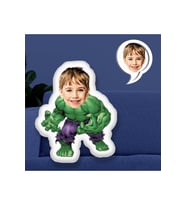 Kişiye Özel Fotoğraflı Yeşil Dev Hulk Yastık 30 cm
