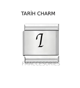 İtalyan Çelik Bileklik Charmı I Harfi Harf Charm İtalyan Bileklik Ek Linki