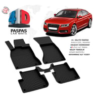 Audi A5 4D Araca Özel Havuzlu Kauçuk Paspas 2008-2016 (Karışık)