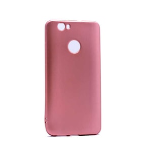 Huawei Nova Uyumlu Kılıf Zore Premier Silikon Kapak (Rose Gold Altın)