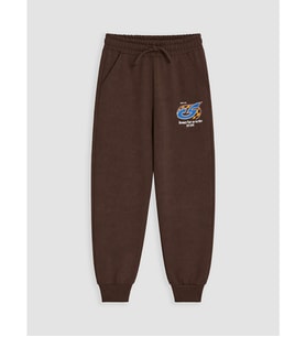 LC WAIKIKI Kahverengi Baskılı Erkek Çocuk Jogger Eşofman Altı