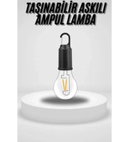 Taşınabilir Askılı Ampul Kamp Lambası Askılı Type-c Şarjlı Bahçe Lambası