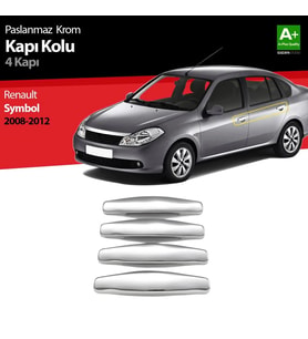 Renault Symbol Uyumlu 2 Krom Kapı Kolu 4 Kapı 2008-2012