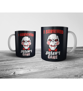 Pixxa I Survived Jigsaw - Testere - Saw Kupa Bardak Model 1
