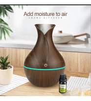 Ultrasonik Hava Nemlendirici Aromaterapi Difüzör Uçucu Yağ Mini Araba Ev Mist Maker Defuxiaomi (Kahverengi)