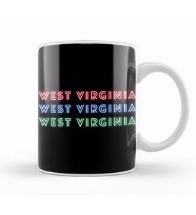 West Virginia Kupa Bardak Porselen