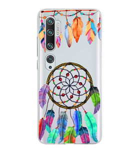 PrintiFy Xiaomi Mi Note 10 ile Uyumlu 1mm Slim Fit Nazar Boncuğu 6 Baskılı Şeffaf  Kılıf