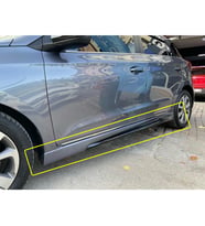 Hyundai i20 Custom Yan Marşpiyel Seti Plastik Mat Siyah 2014 2015 2016 2017 2018
