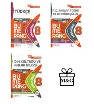 BUMERANG LGS 8. Sınıf Etkinlikli Türkçe İnkılap Tarihi Din Kültürü